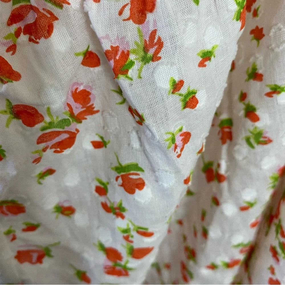 R ASOS Floral Top Womens Size 6 Picnic Minimalist Cottagecore - Picture 8 of 10
